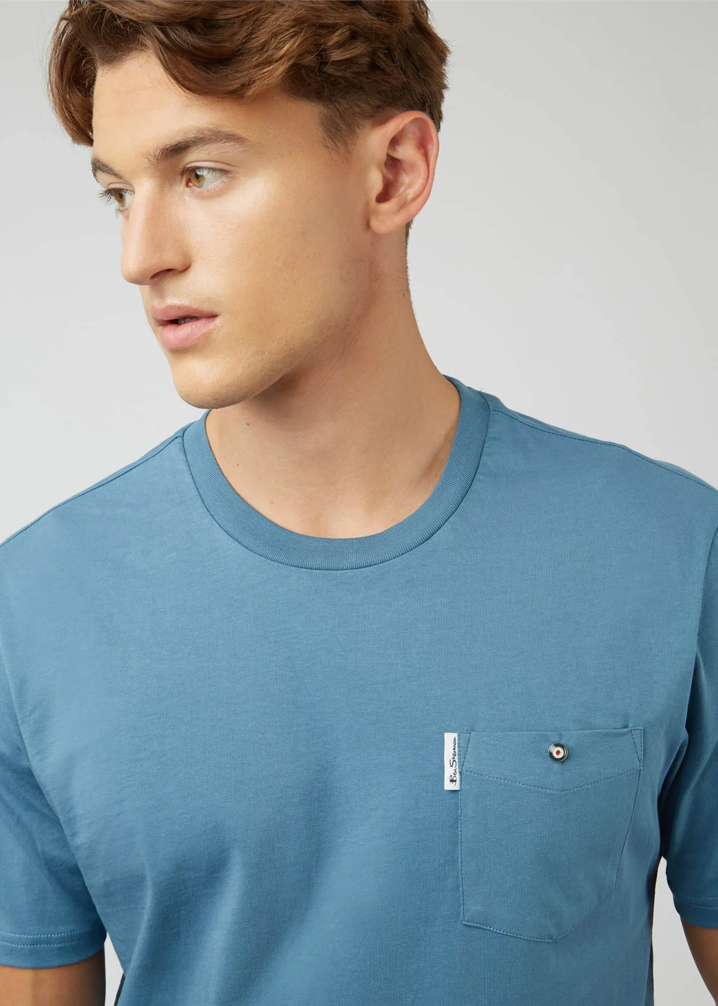 Signature pocket tee - blue shadow