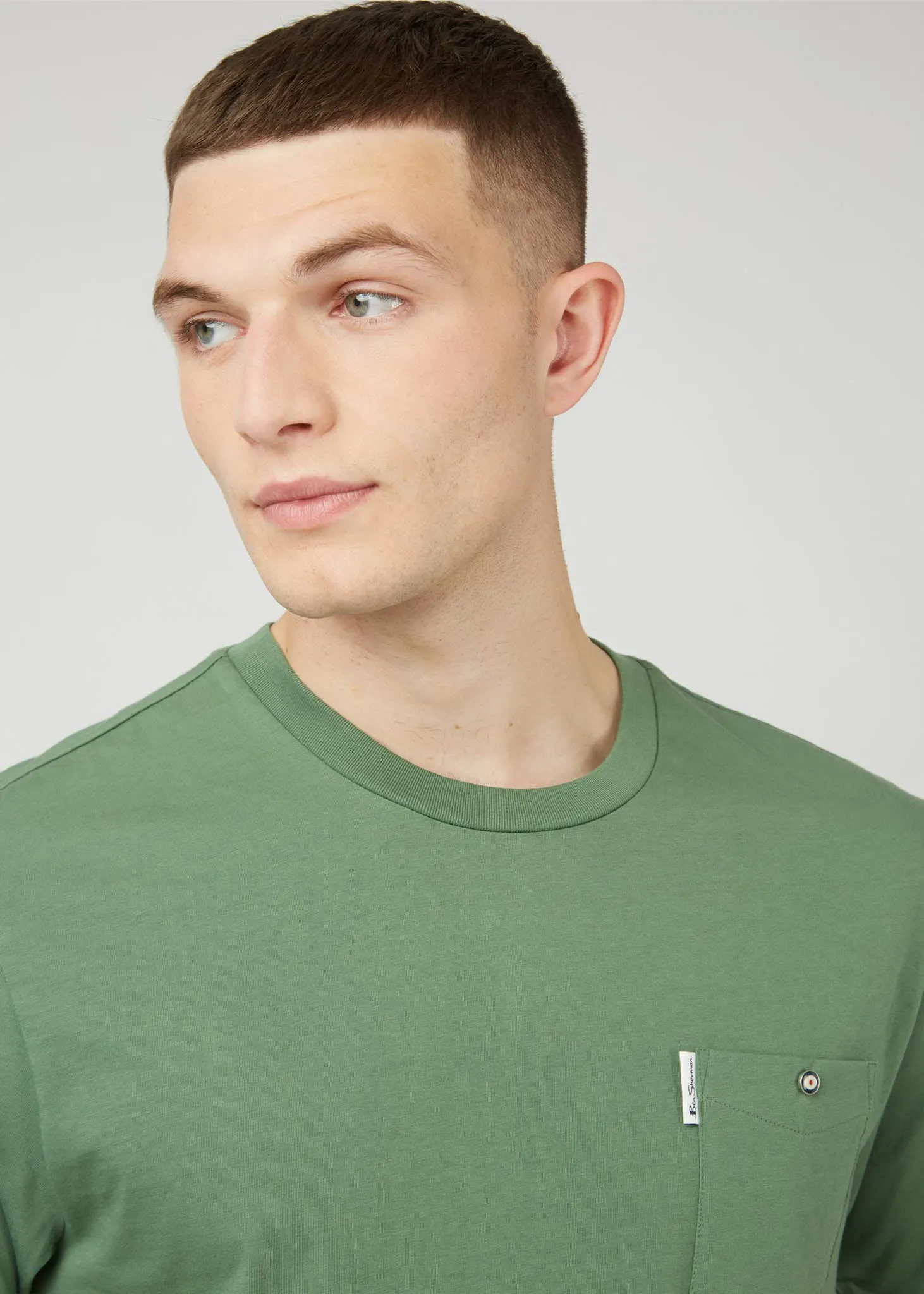 Signature pocket tee - rich fern