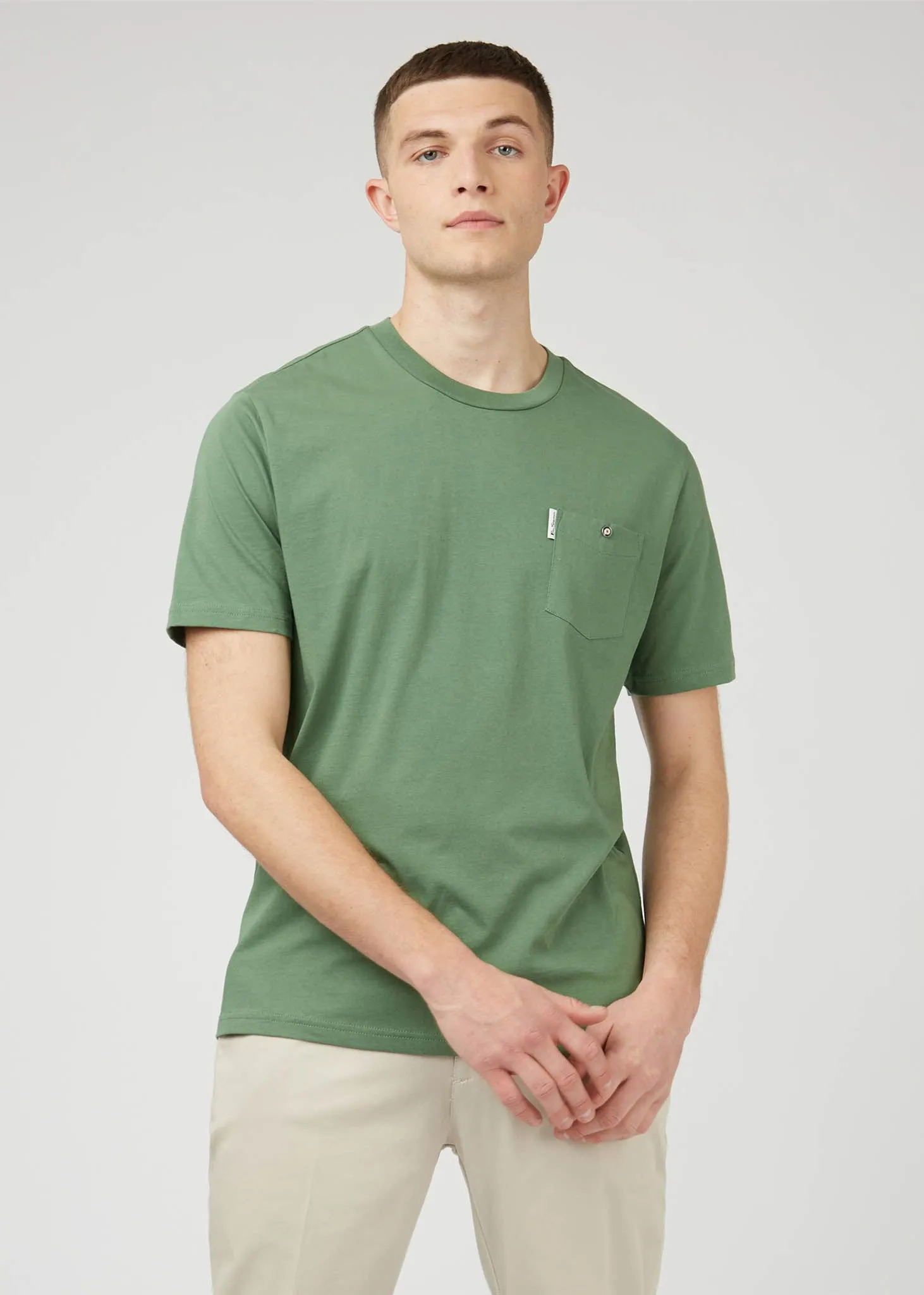 Signature pocket tee - rich fern