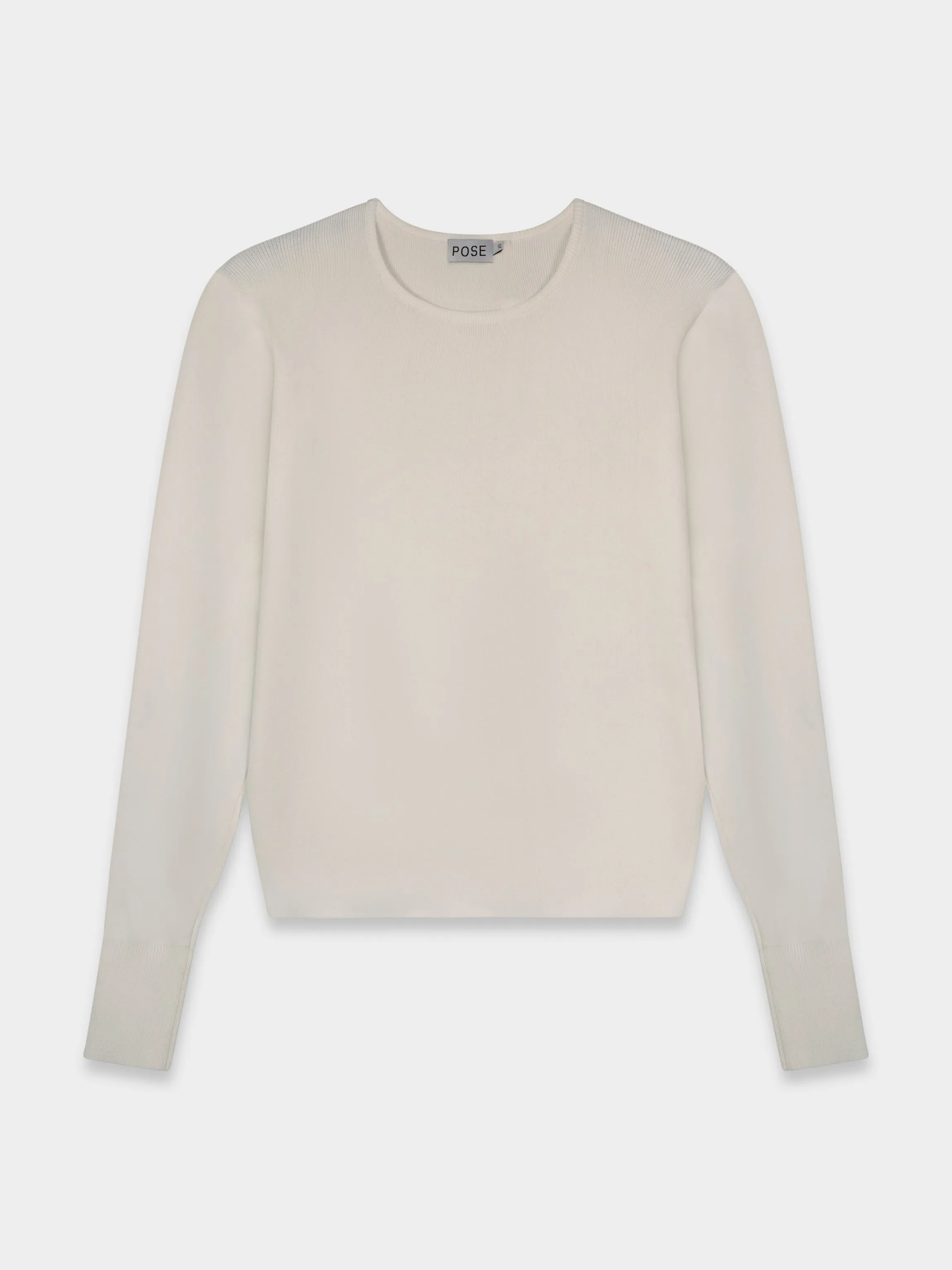 SILK KNIT SWEATER-CREAM