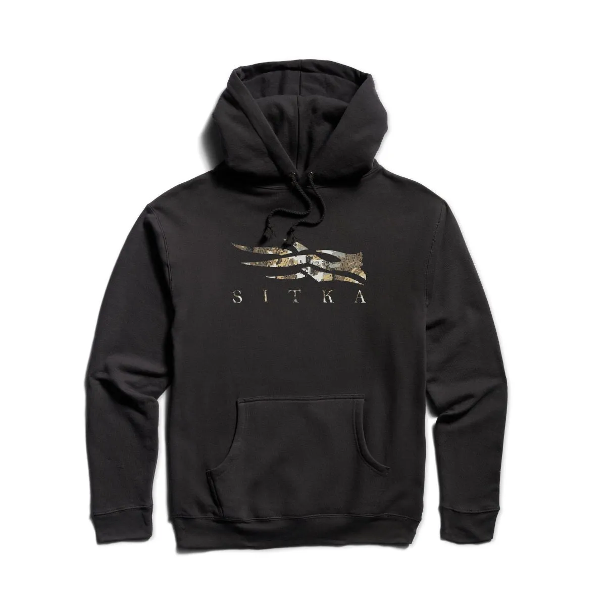 'Sitka' Men's Icon Optifade Pullover Hoody - Black Elevated II