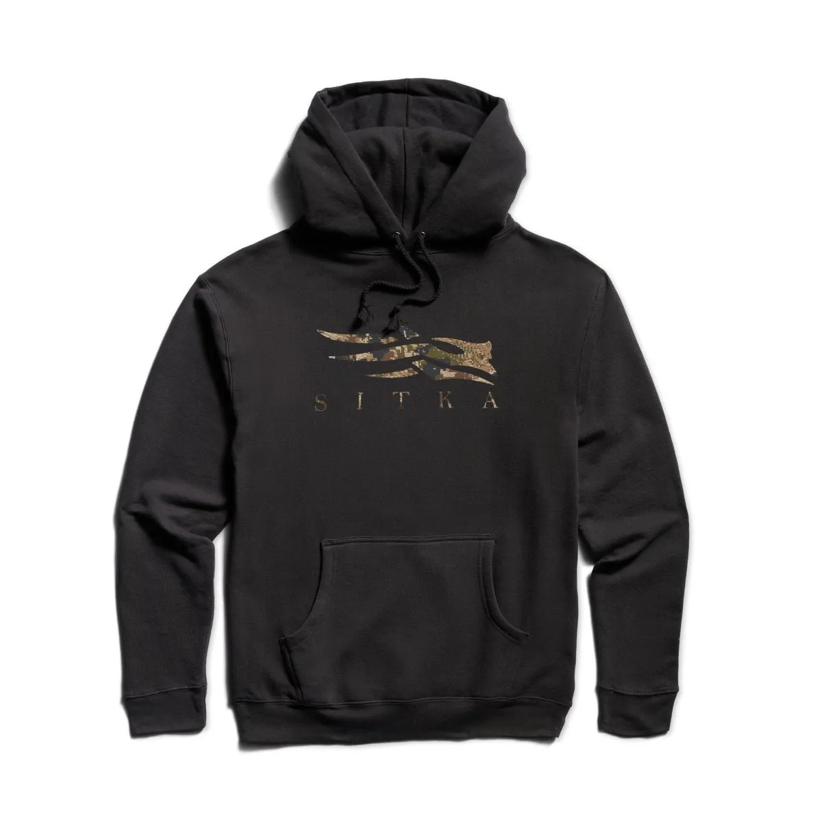 'Sitka' Men's Icon Optifade Pullover Hoody - Black Subalpine