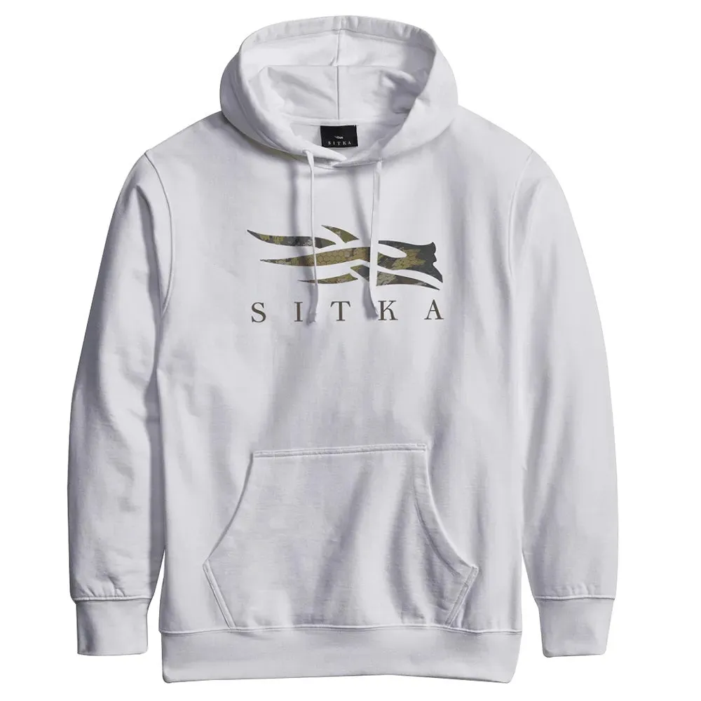 'Sitka' Men's Icon Optifade Pullover Hoody - White / Timber