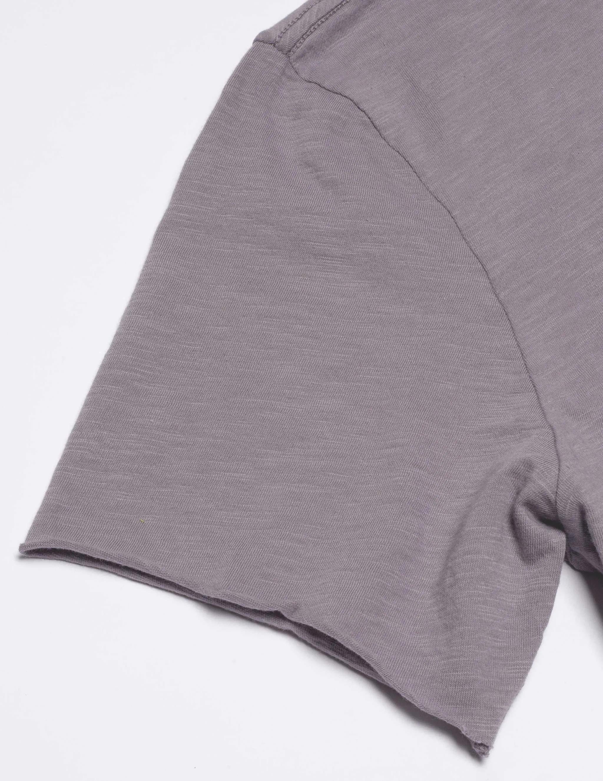 Slub Cotton Pocket Tee in Lavender Stone