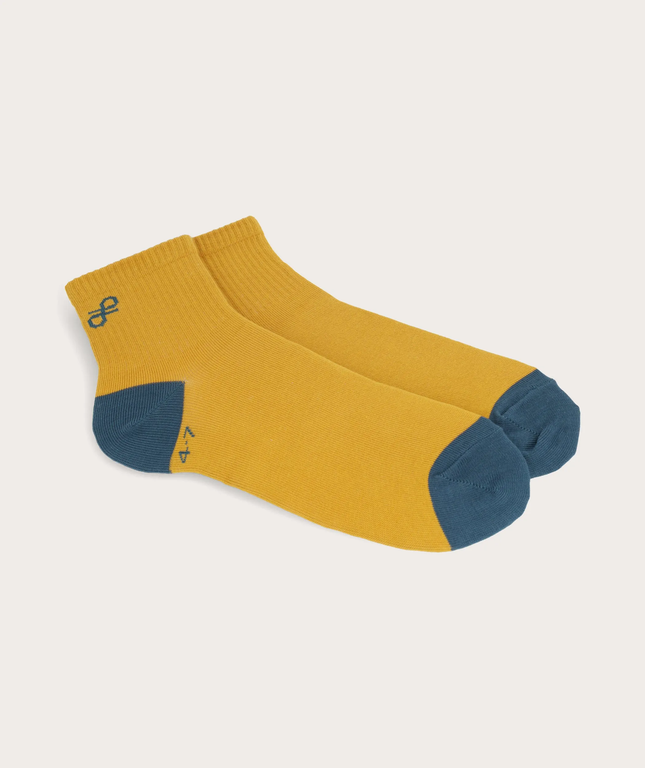 Socks FOM Active - Mustard & Airforce (Size 4-7)