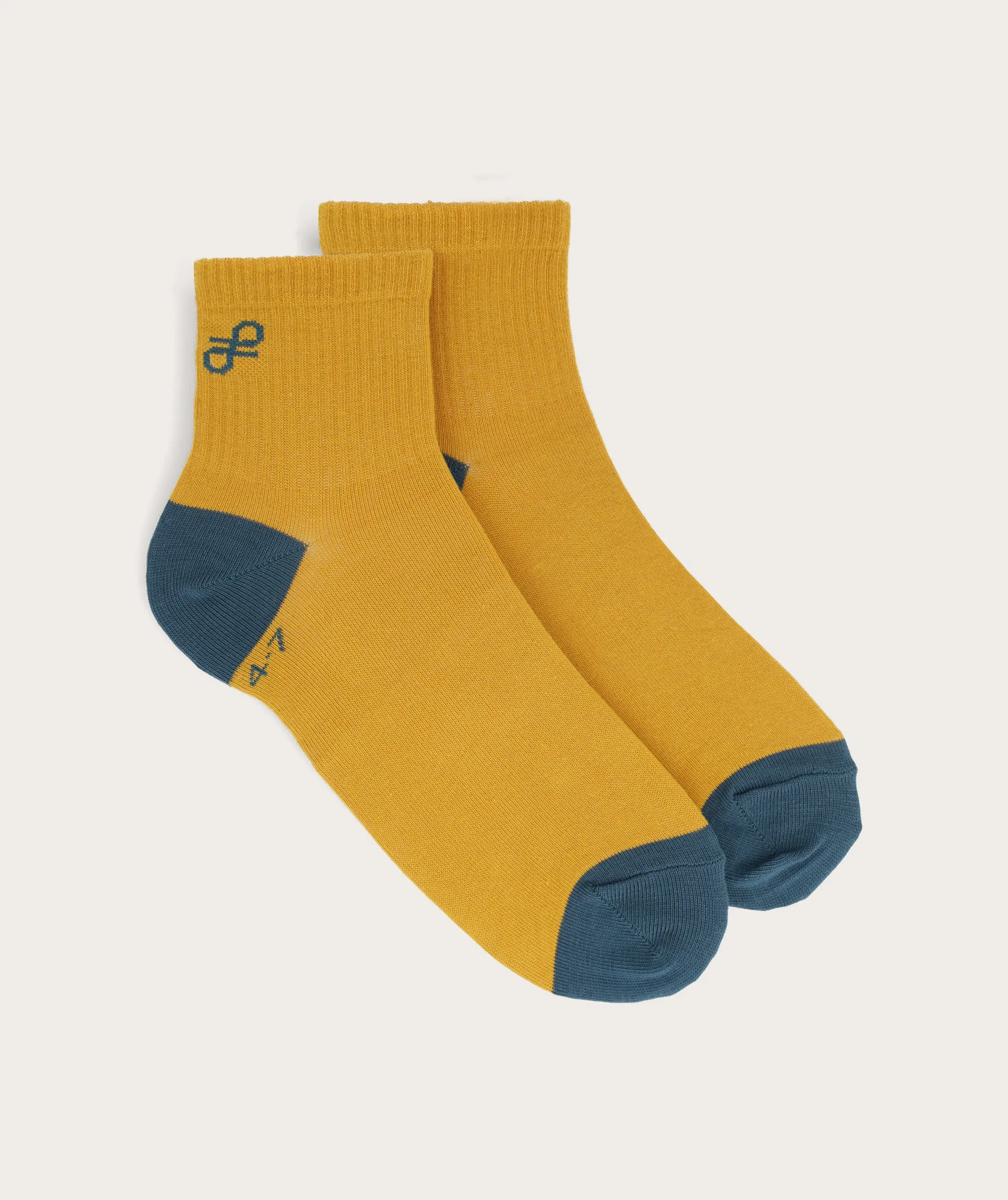 Socks FOM Active - Mustard & Airforce (Size 4-7)