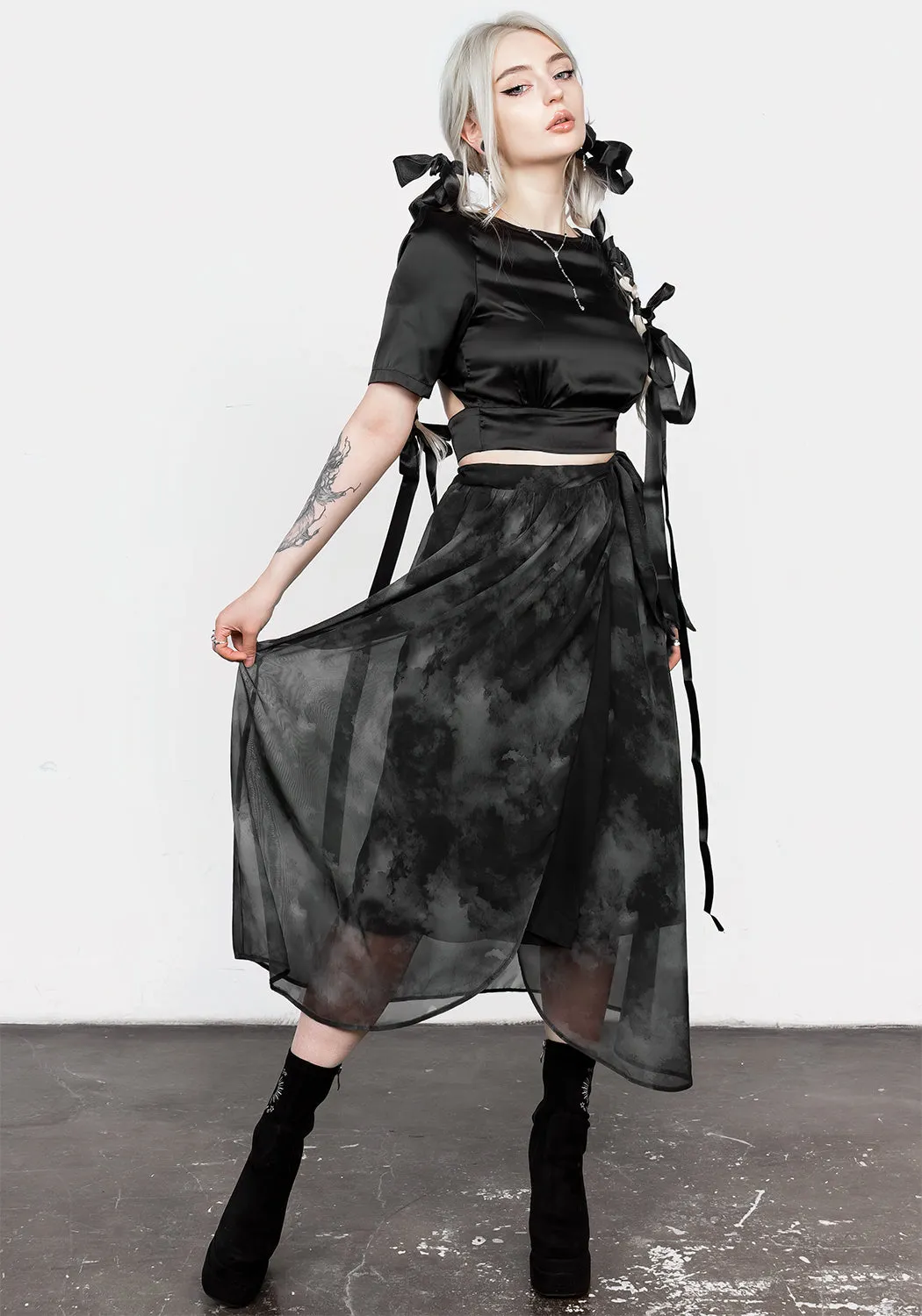 Tempest Tie Waist Midaxi Skirt