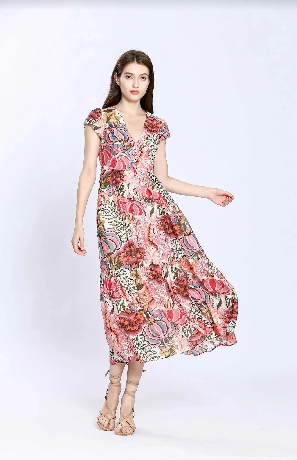 The Bryony Floral Midi Dress