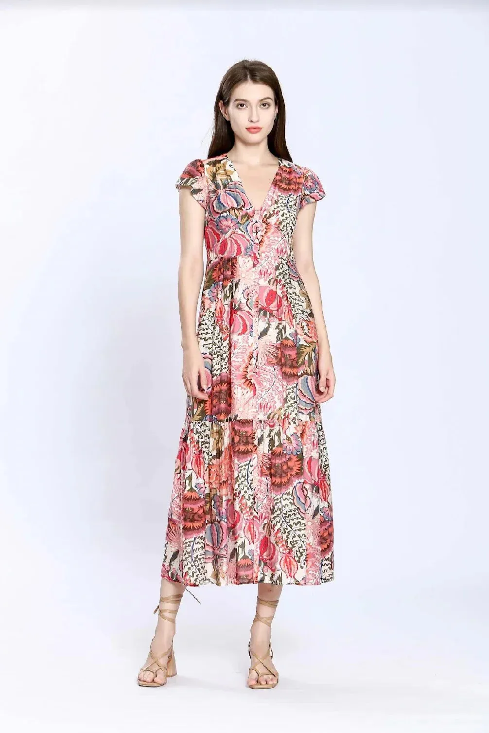 The Bryony Floral Midi Dress