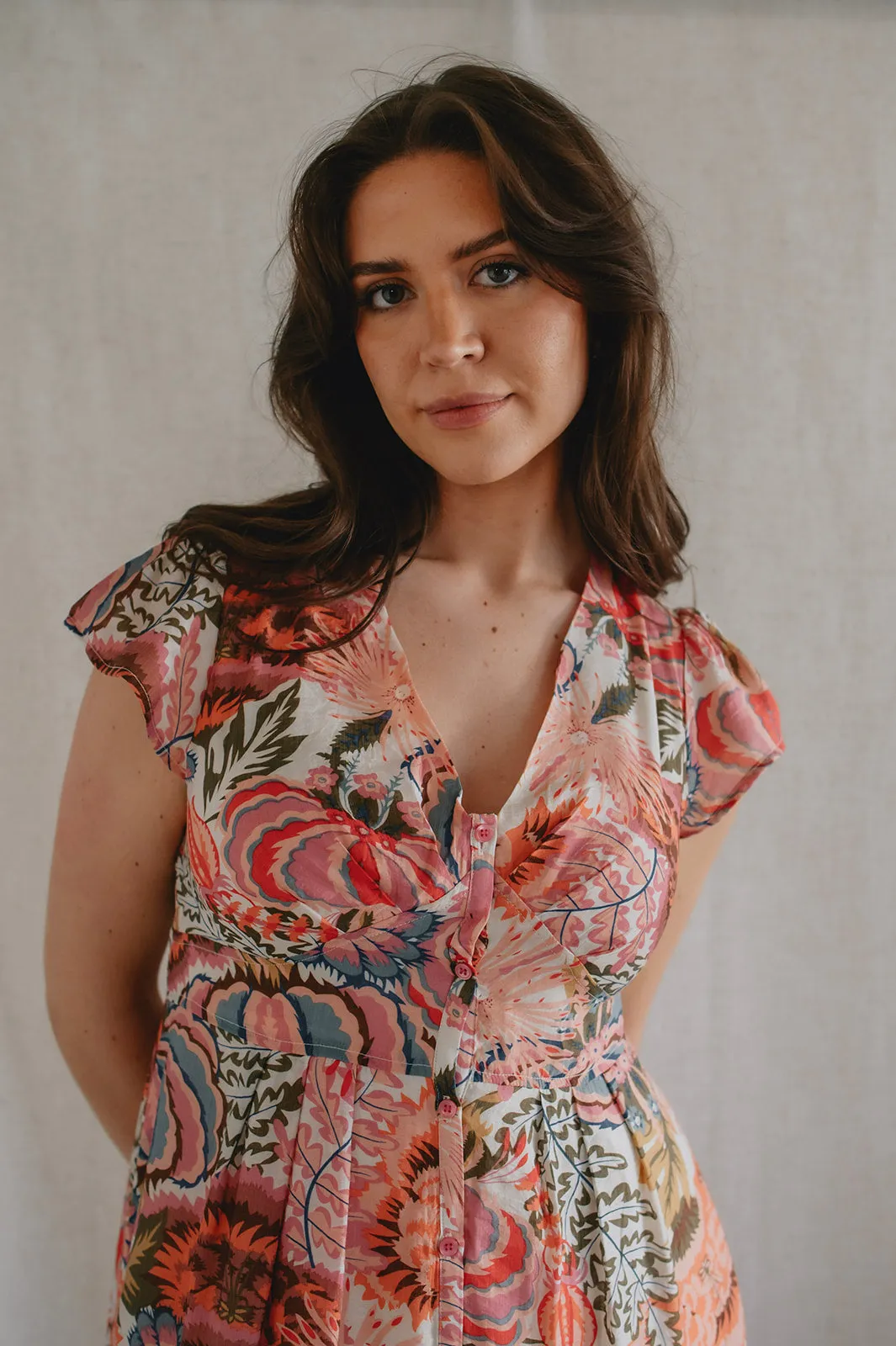 The Bryony Floral Midi Dress