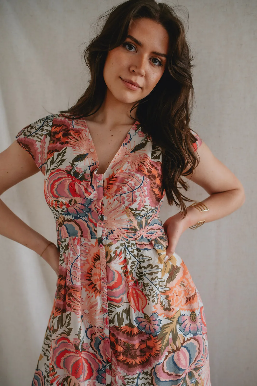 The Bryony Floral Midi Dress