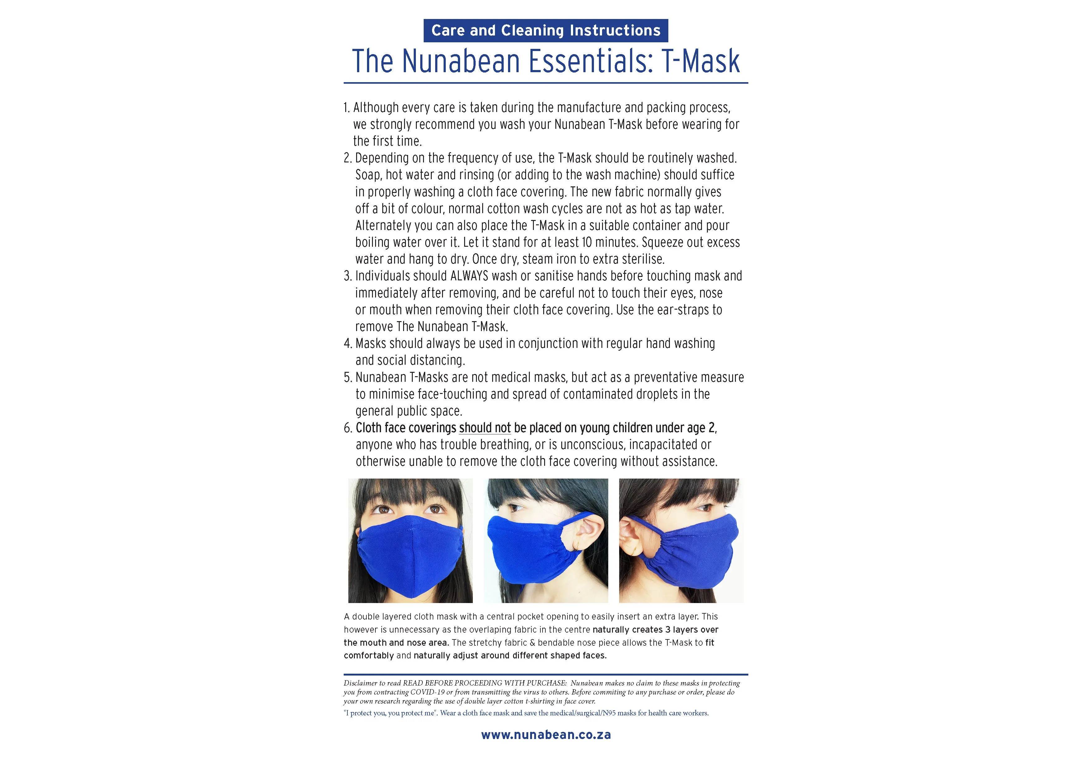 the nunabean essential: t-mask