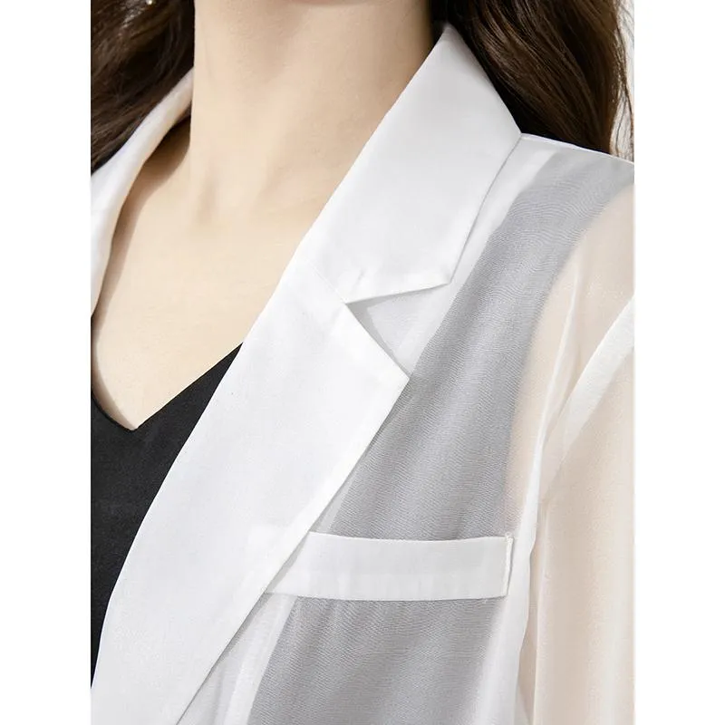 Thin Exquisite Semi-Transparent Versatile Blazer