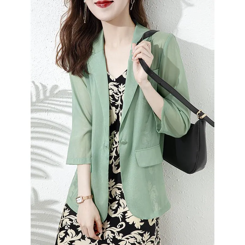 Thin Exquisite Semi-Transparent Versatile Blazer