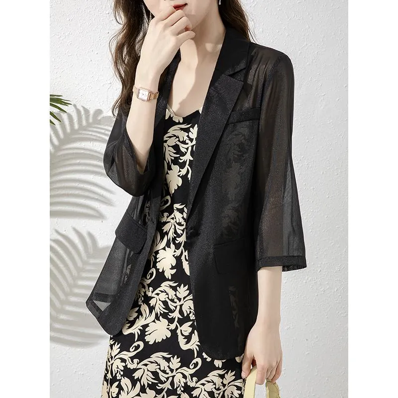 Thin Exquisite Semi-Transparent Versatile Blazer