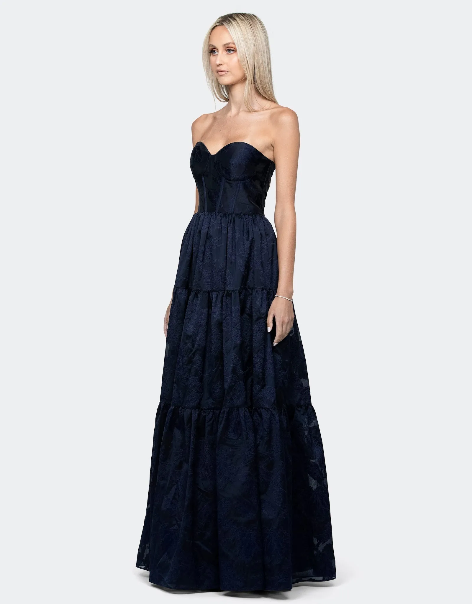 Ursula Off Shoulder Tiered Ball Gown