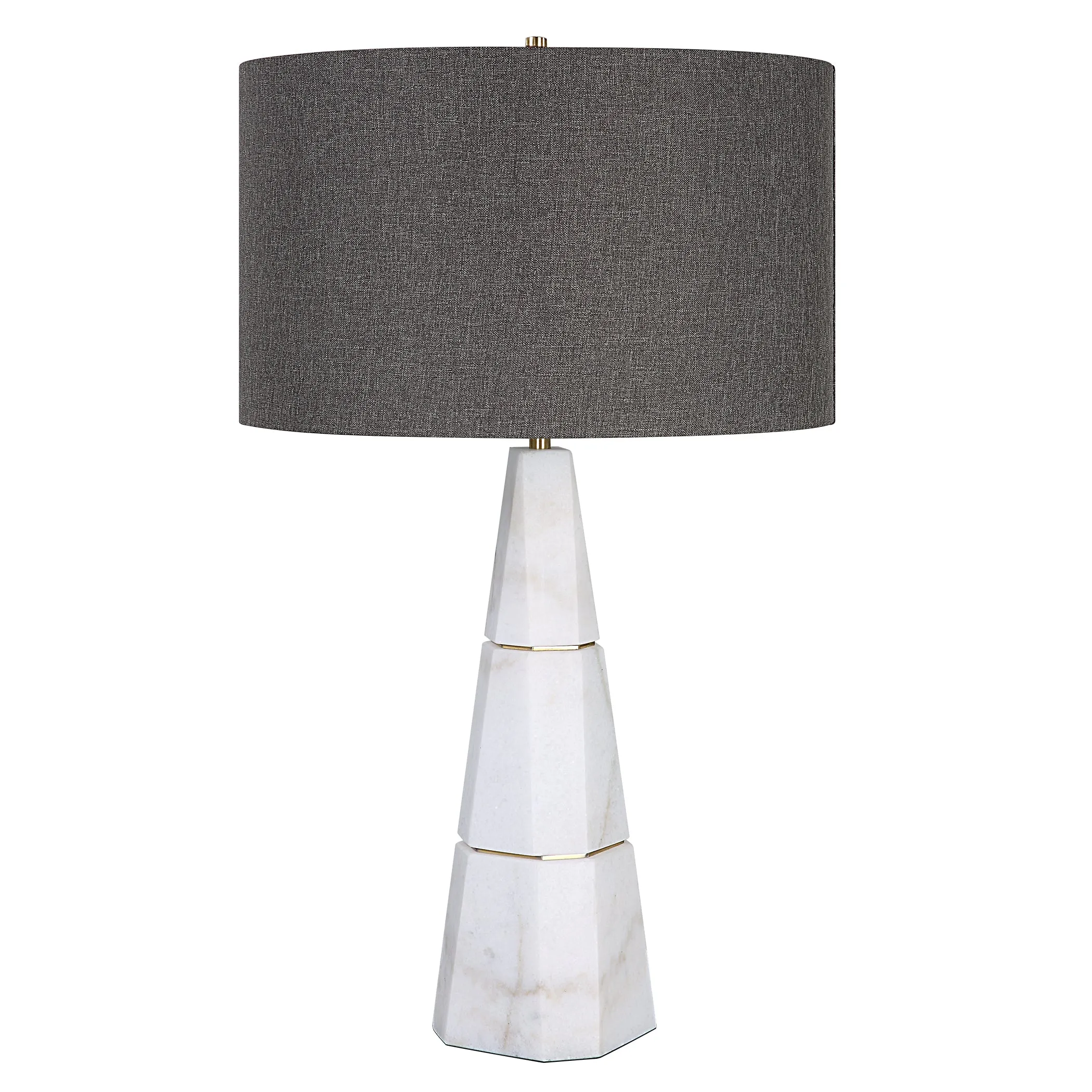 Uttermost Citadel White Marble Table Lamp