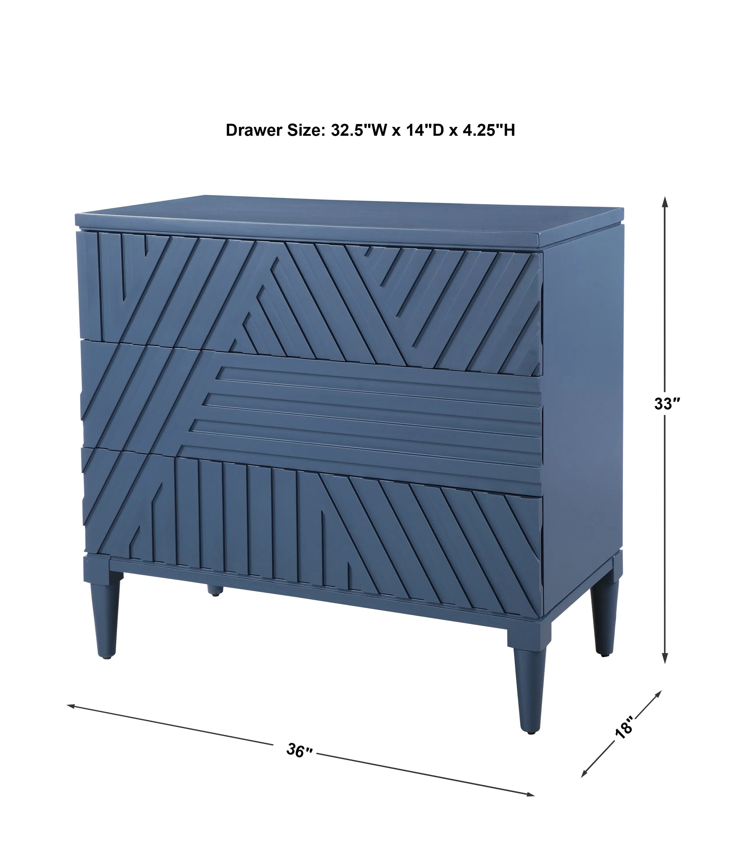 Uttermost Colby Blue Drawer Chest