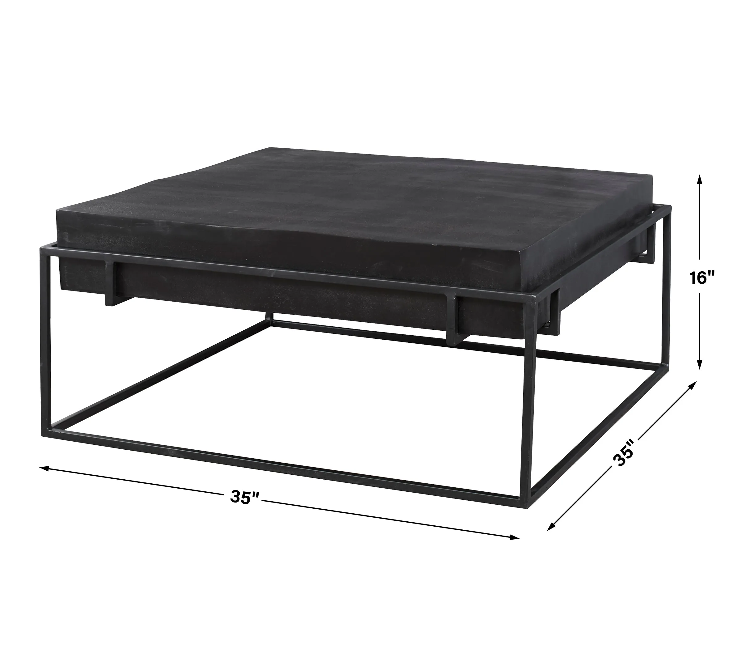 Uttermost Telone Modern Black Coffee Table