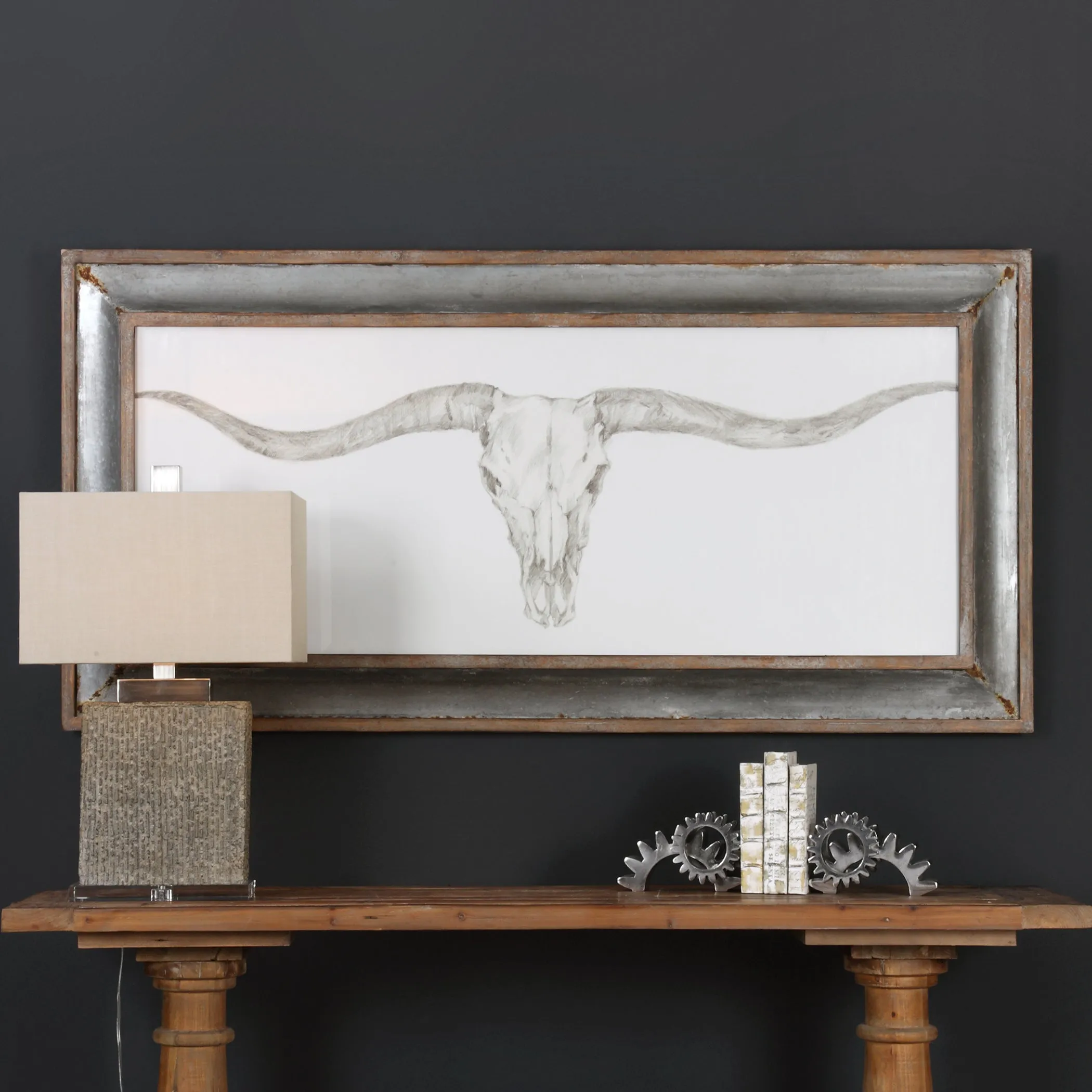 Uttermost Western Skull Mount Print