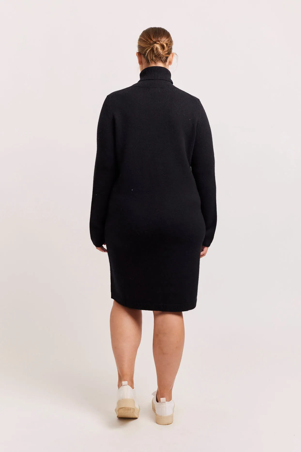 Velma Polo Dress in Black