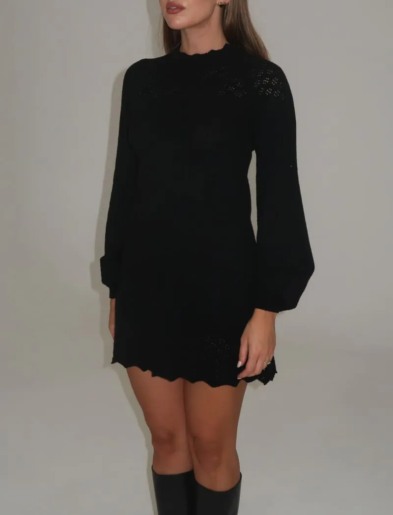 Vermont Mini Dress | Black