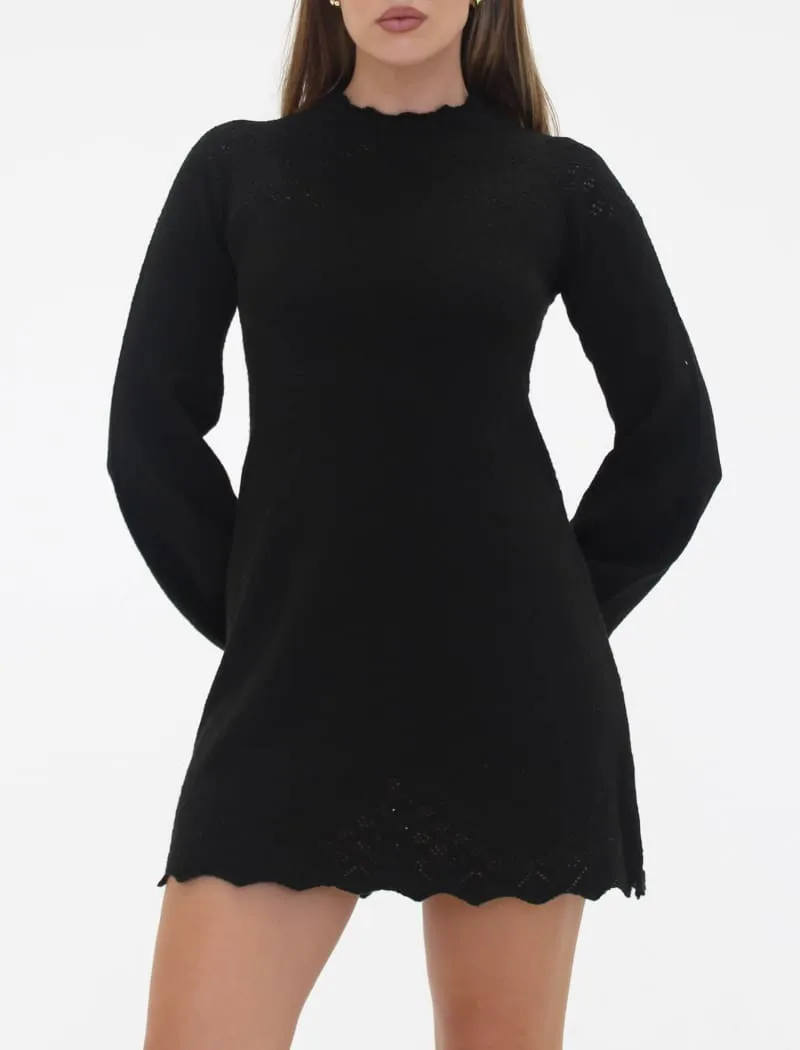 Vermont Mini Dress | Black