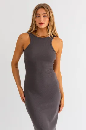 Victoria Dress - Charcoal