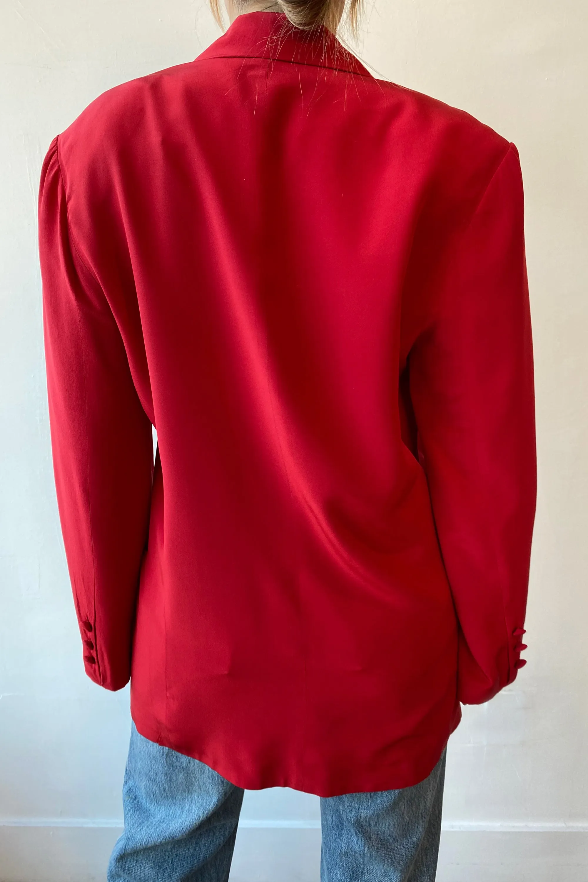 Vintage Noix De Coco Blazer in Red