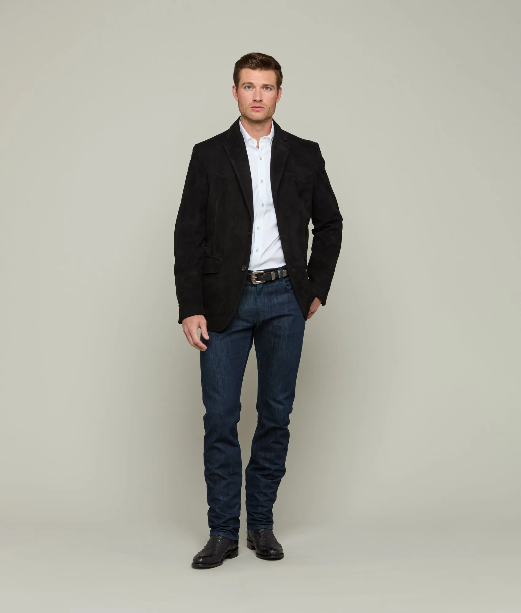 Western Yoke Sport Coat :: Black