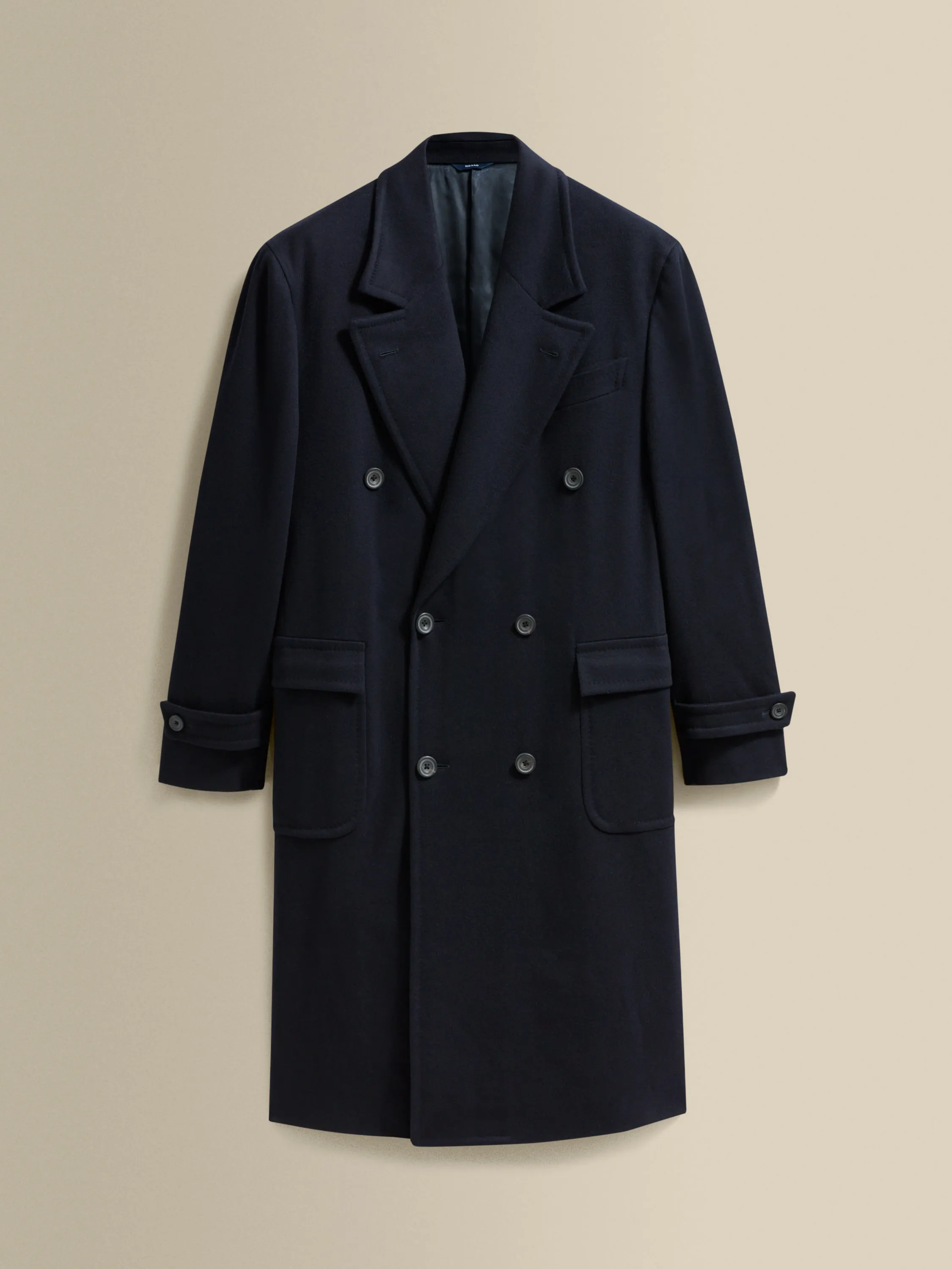 Wool Cashmere Double Breasted Overcoat