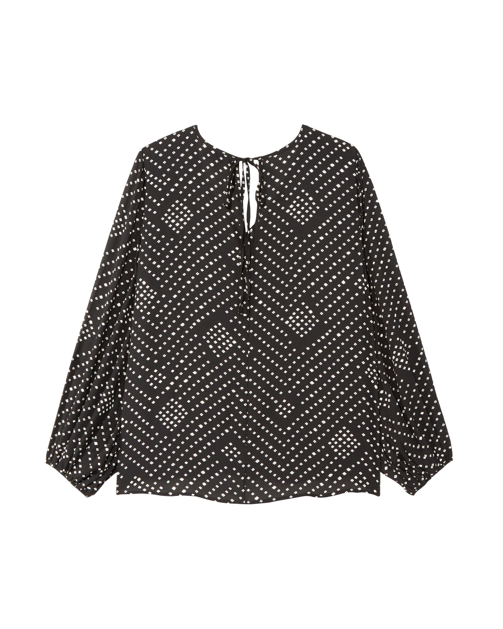 Zarah Woven Blouse | Black / Silver